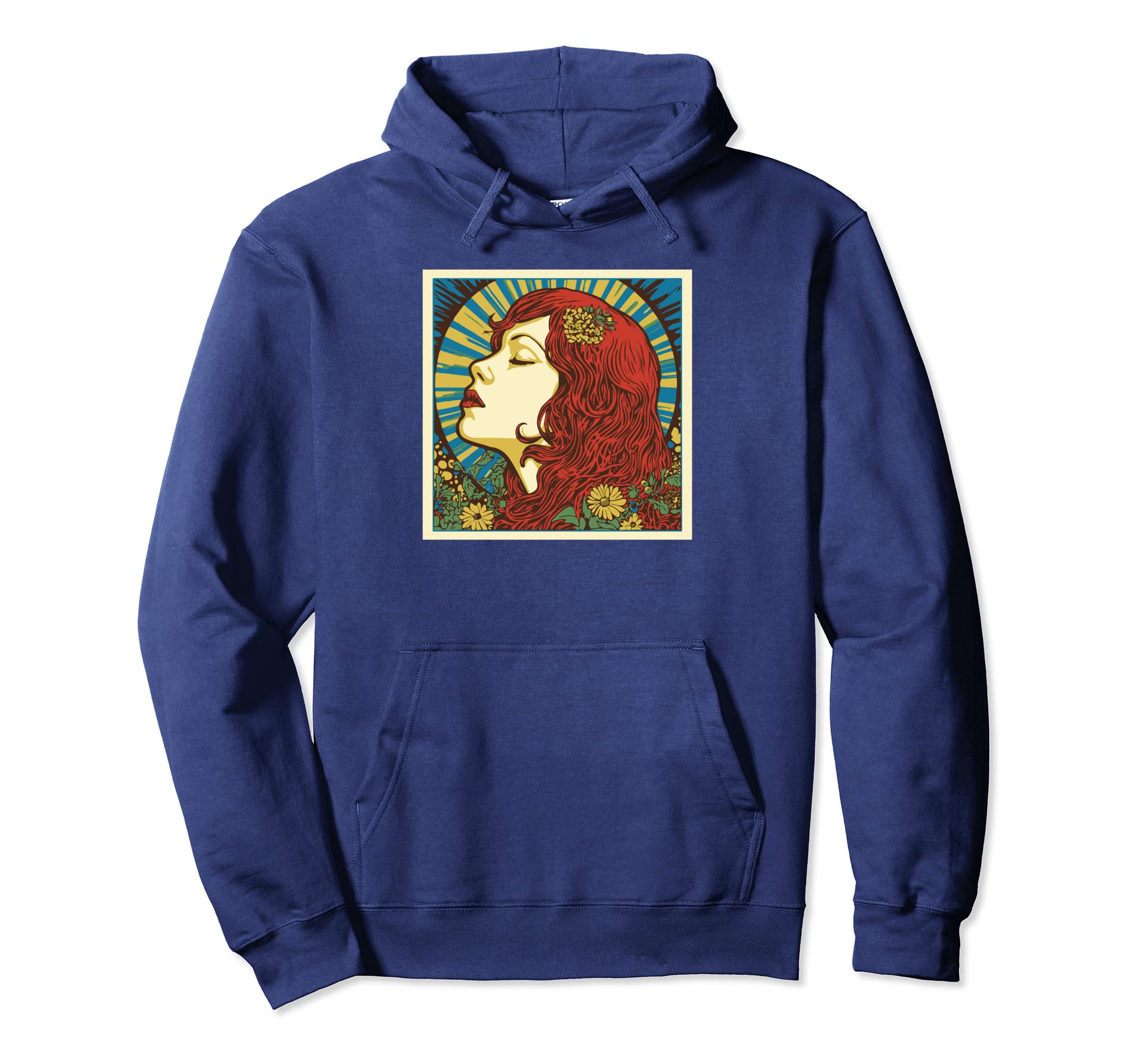 Groovy Mountain Mama Hippie 60S Hoodie - Minimalist Print Unisex - T-Shirt, Sweatshirt, Hoodie