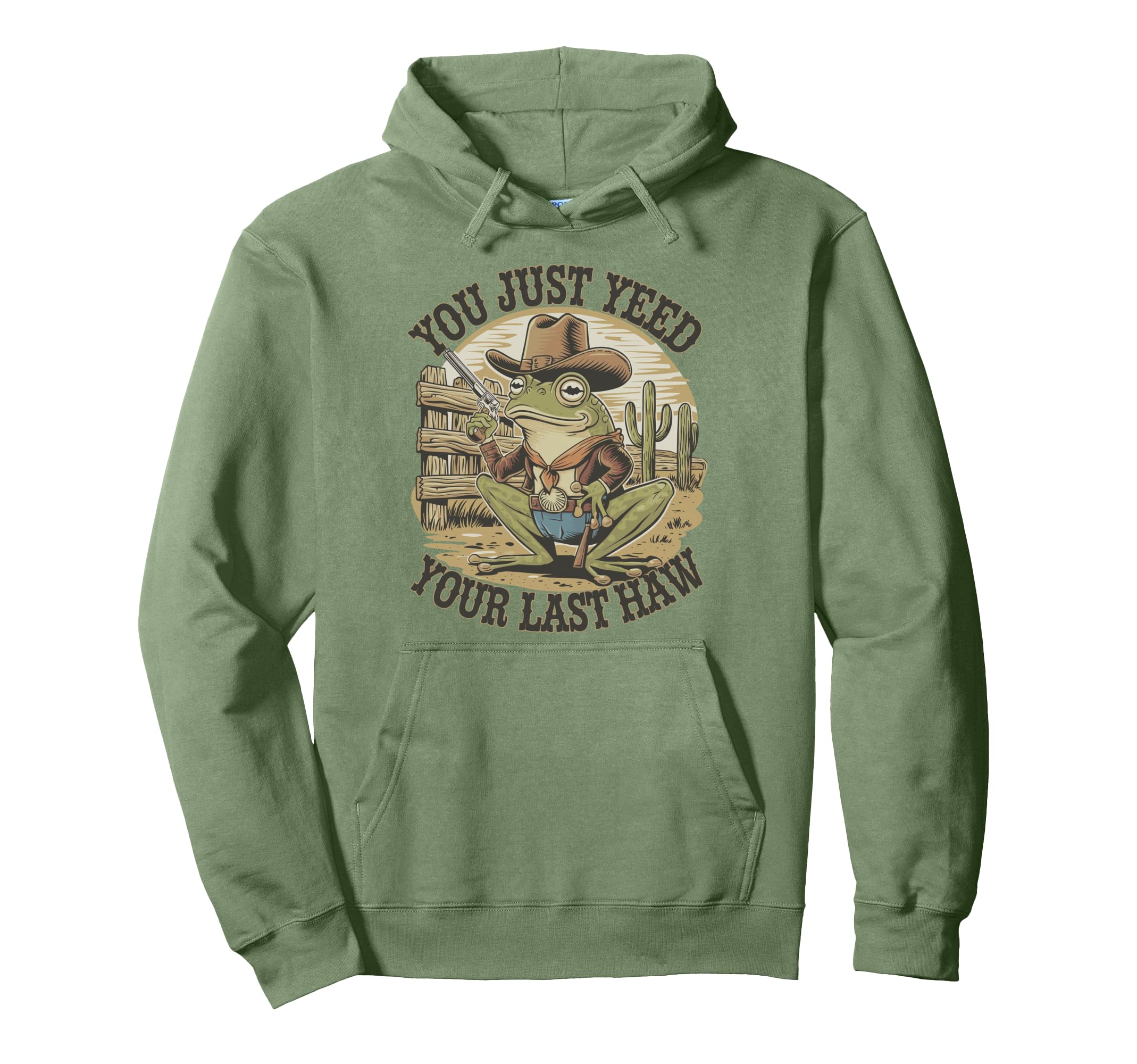 You Just Yeed Your Last Haw Funny Cowboy Hoodie - Minimalist Print Unisex - T-Shirt, Sweatshirt, Hoodie