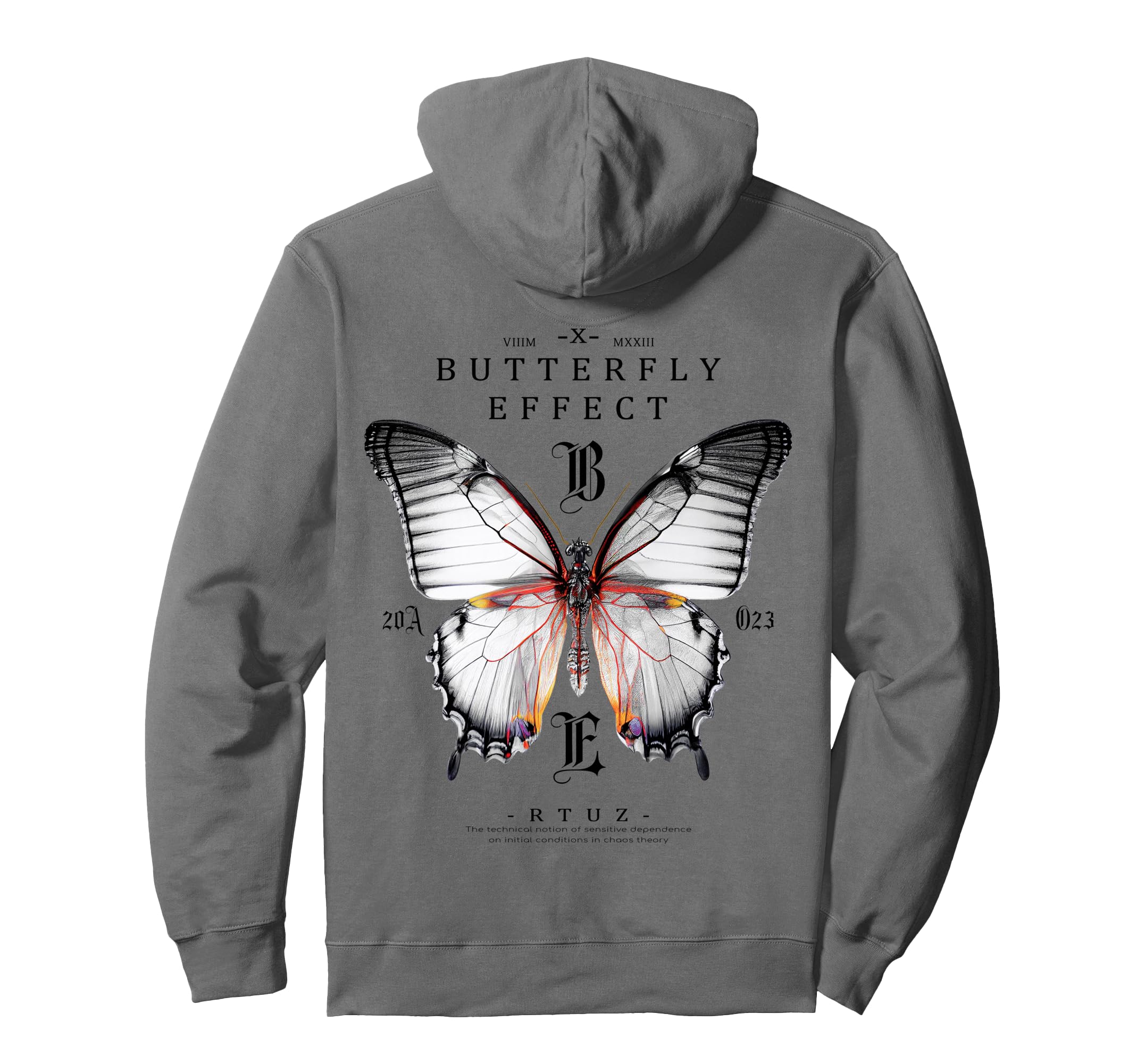 Y2K Back Streetwear Butterfly Hoodie - Casual Everyday Wear Men Women - T-Shirt, Sweatshirt, Hoodie
