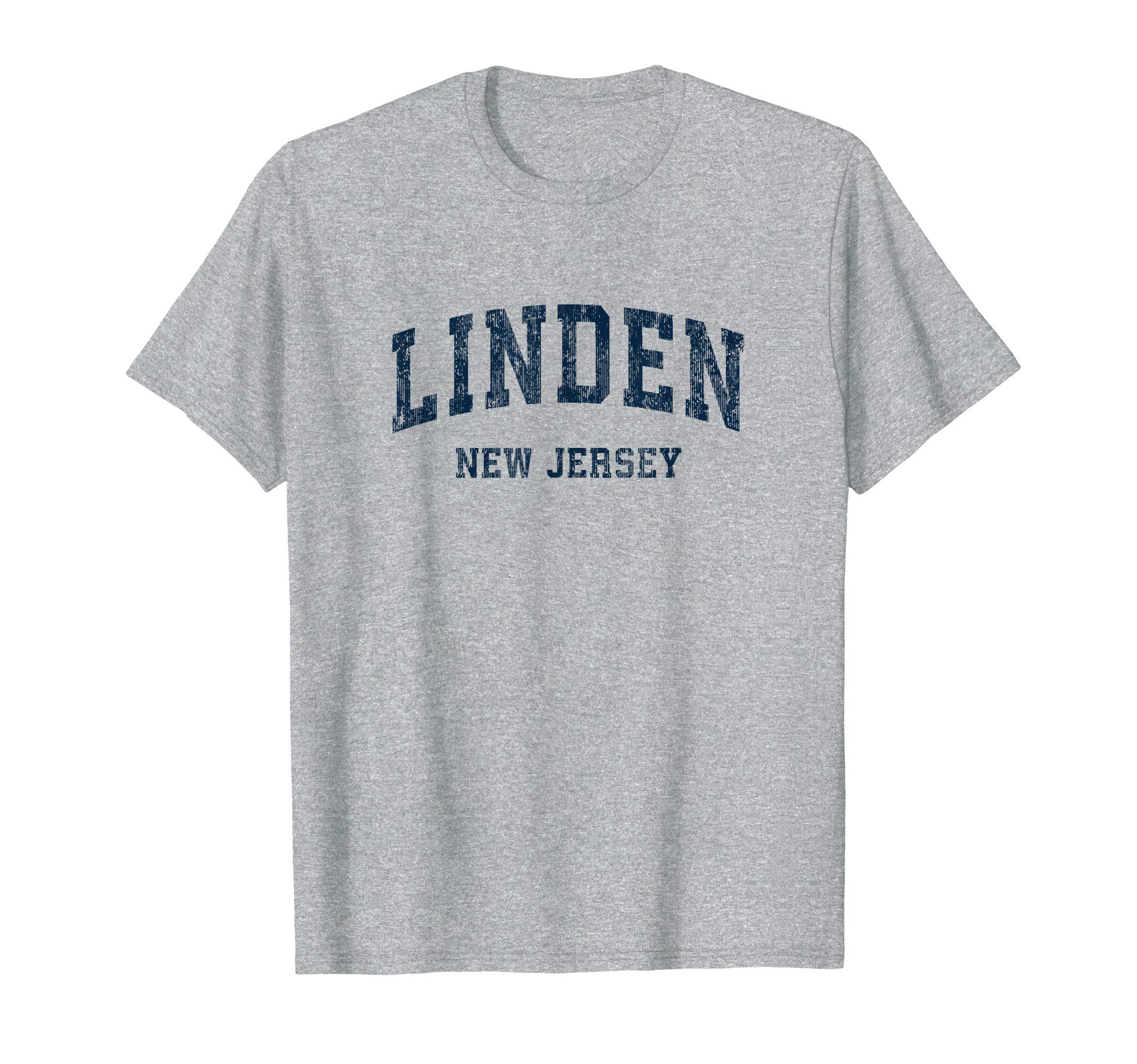 Linden New Jersey Nj Varsity Sports Navy T-Shirt - Trendy Graphic Unisex - T-Shirt, Sweatshirt, Hoodie