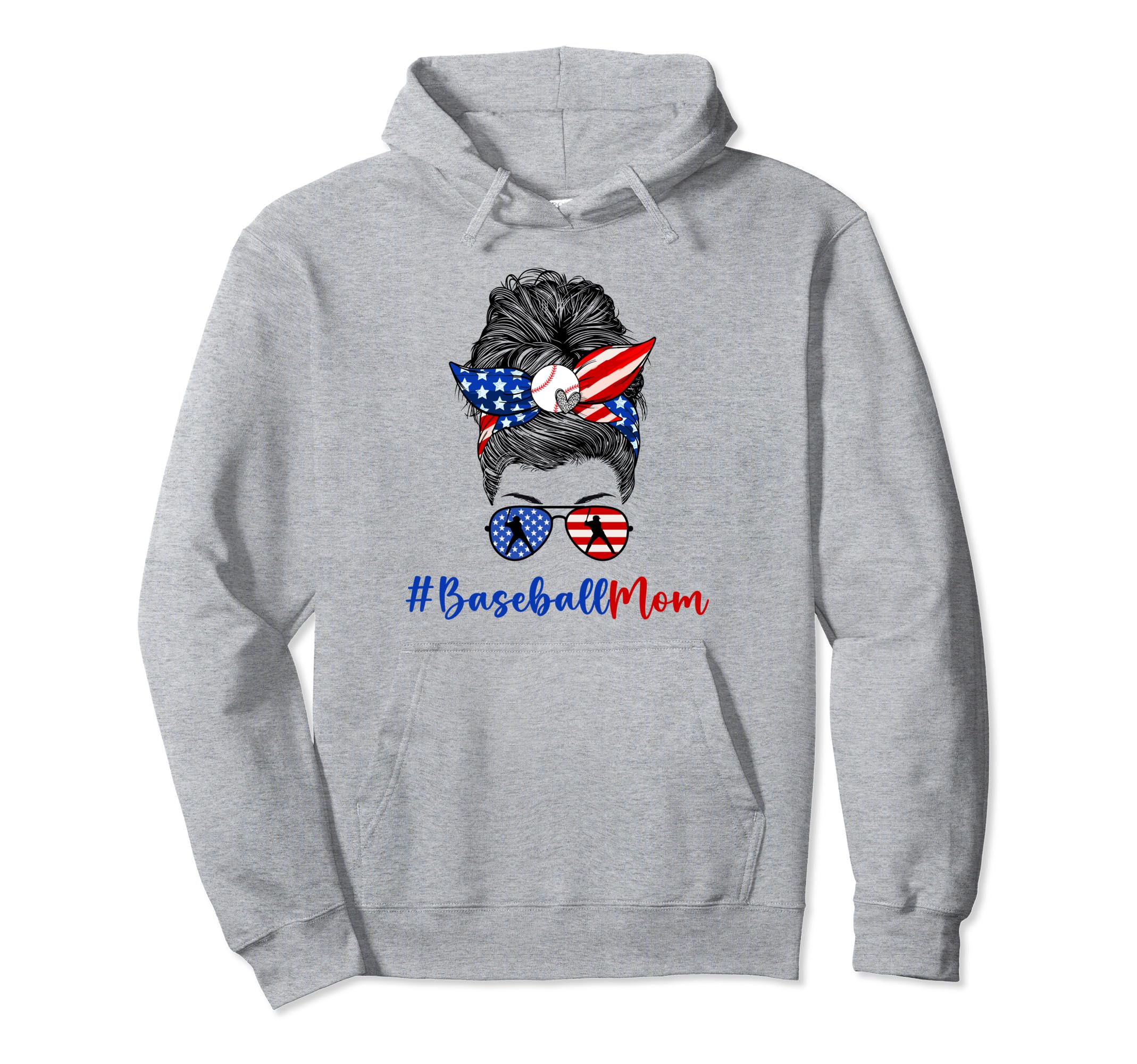 Baseball Mom Baseball Player Mom Hoodie - Fun Novelty Design for Adults - T-Shirt, Sweatshirt, Hoodie