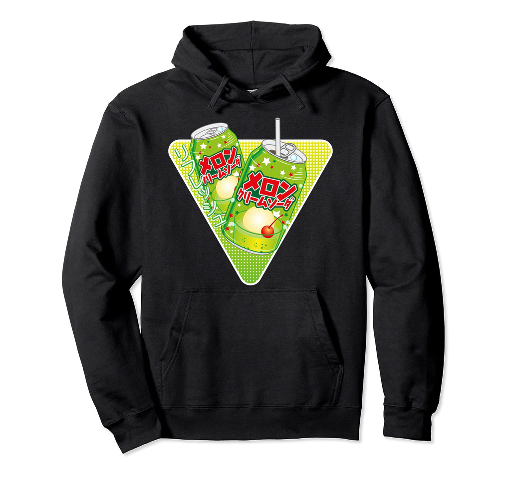 Kawaii Melon Soda Vaporwave Hoodie - Casual Everyday Wear for Adults - T-Shirt, Sweatshirt, Hoodie