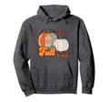 Its Fall Yall Pumpkins Zigzag Chevron Hoodie - Novelty Apparel Unisex - T-Shirt, Sweatshirt, Hoodie