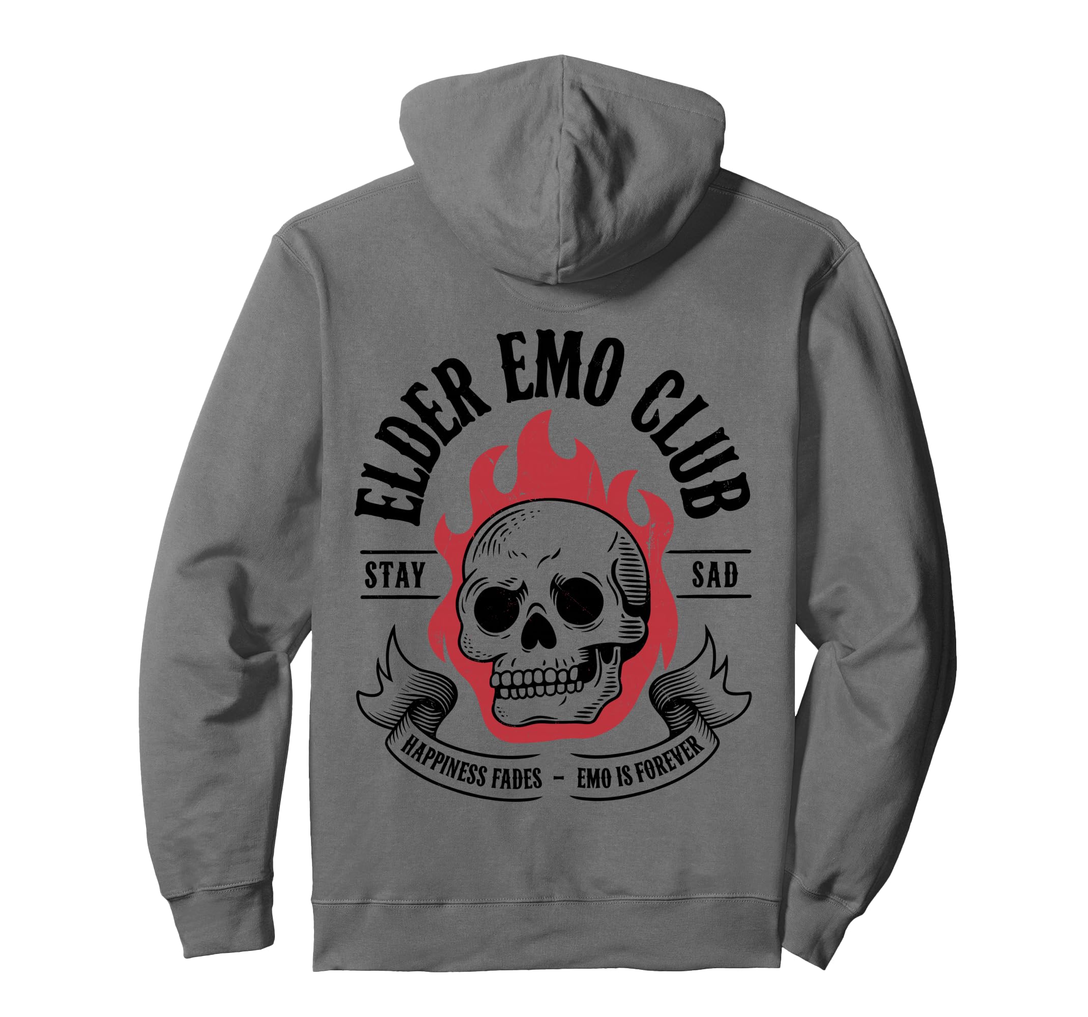 Elder Emo Concert Stay Sad Emo Is Hoodie - Trendy Graphic for Adults - T-Shirt, Sweatshirt, Hoodie