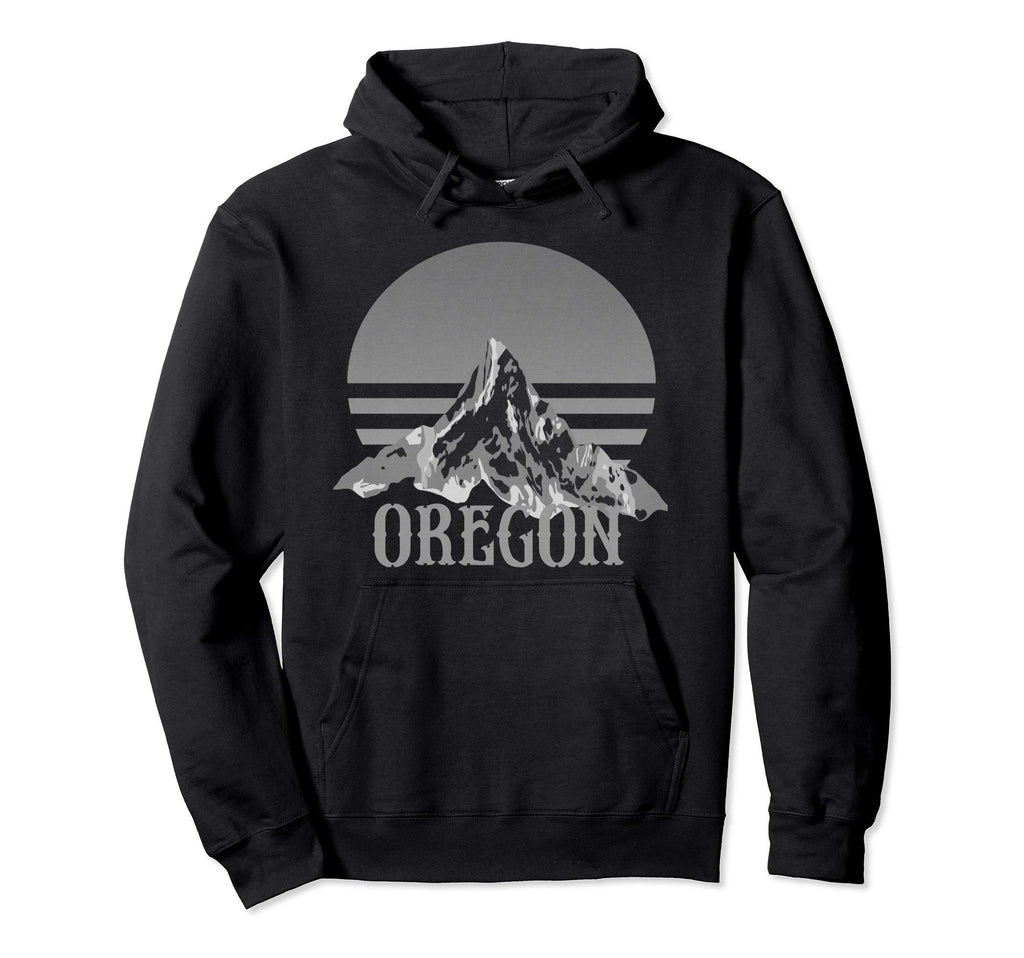 Oregon Distressed Mountains Hoodie - Fun Novelty Design Unisex - T-Shirt, Sweatshirt, Hoodie