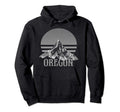 Oregon Distressed Mountains Hoodie - Fun Novelty Design Unisex - T-Shirt, Sweatshirt, Hoodie