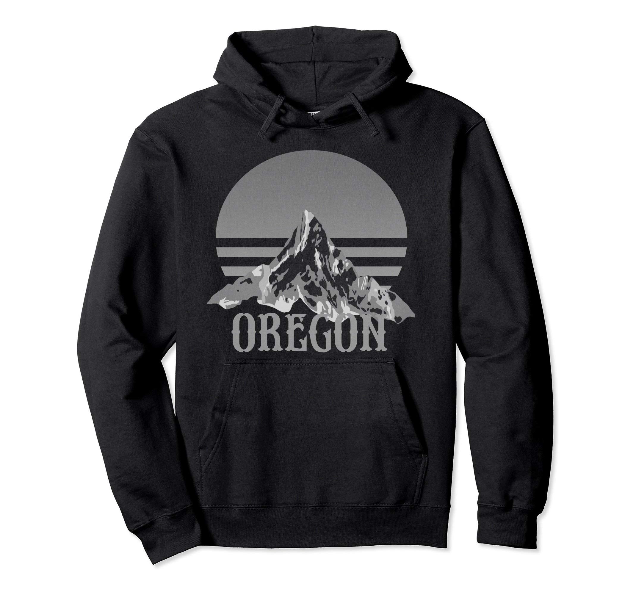 Oregon Distressed Mountains Hoodie - Fun Novelty Design Unisex - T-Shirt, Sweatshirt, Hoodie