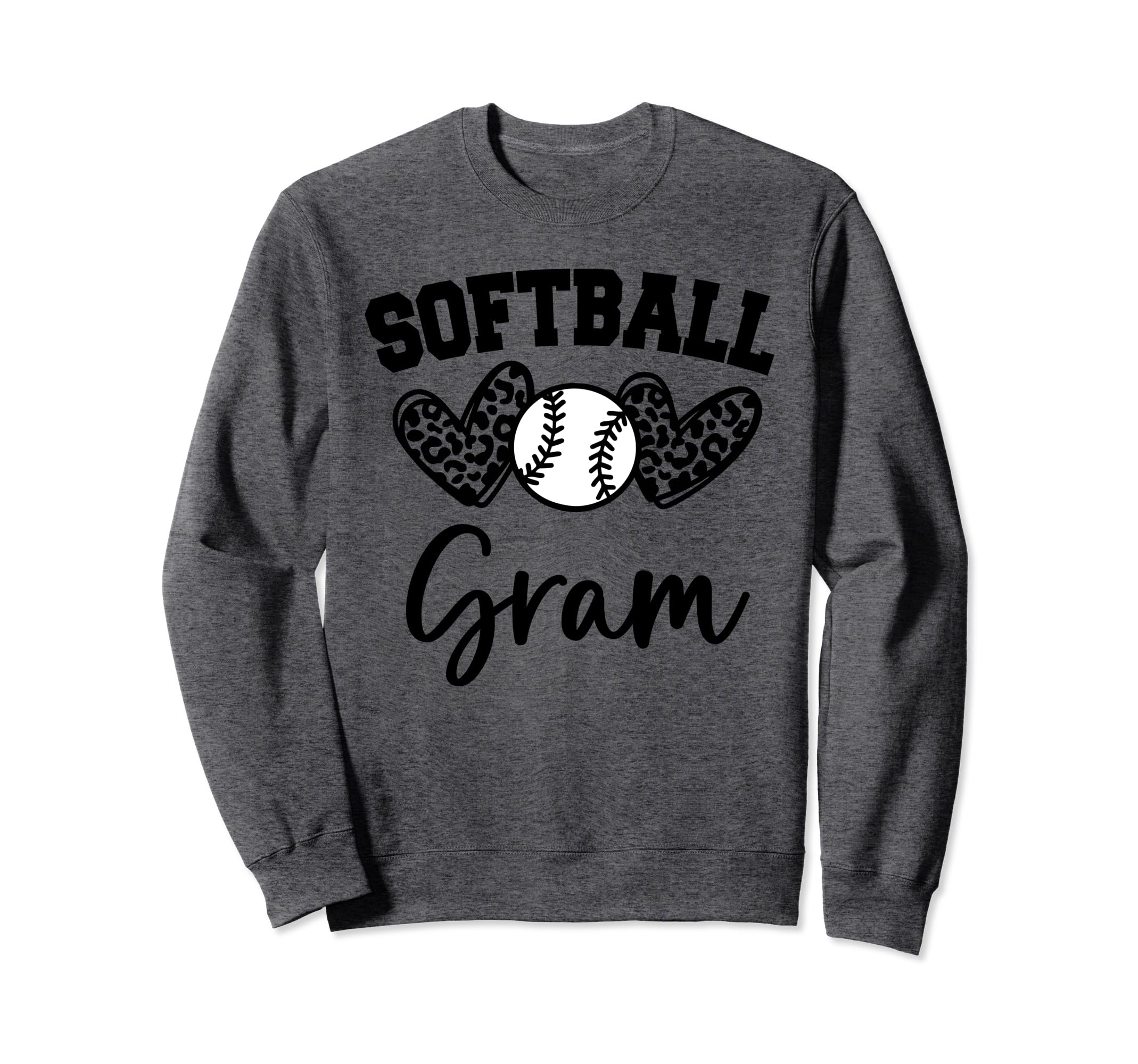 Personalized Baseball Heart Gram Sweatshirt - Graphic Print Men Women - T-Shirt, Sweatshirt, Hoodie