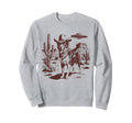 Border Collie Ufo Western Sweatshirt - Casual Everyday Wear for Adults - T-Shirt, Sweatshirt, Hoodie