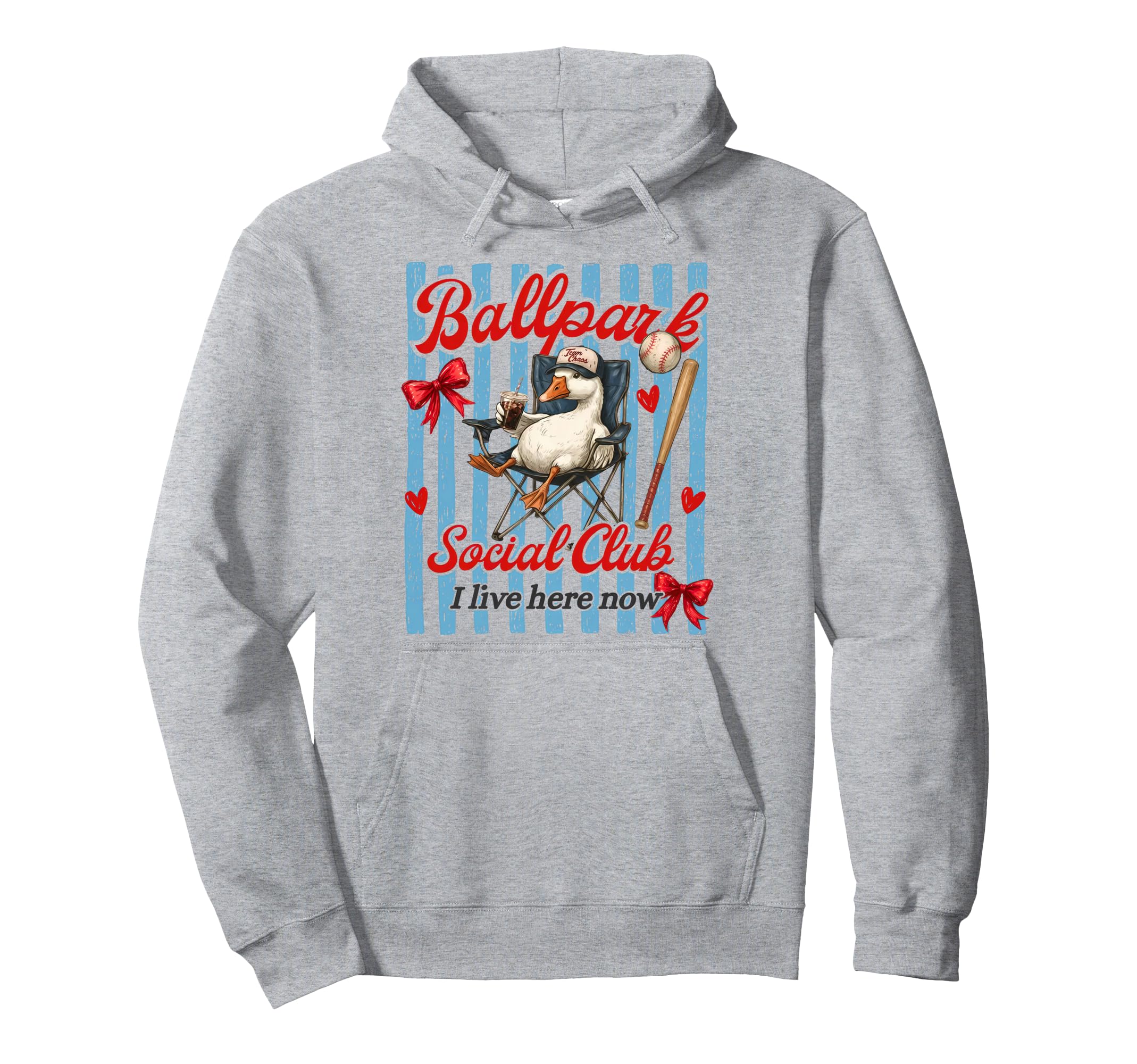Ballpark Social Club I Live Here Now Hoodie - Novelty Apparel for Adults - T-Shirt, Sweatshirt, Hoodie