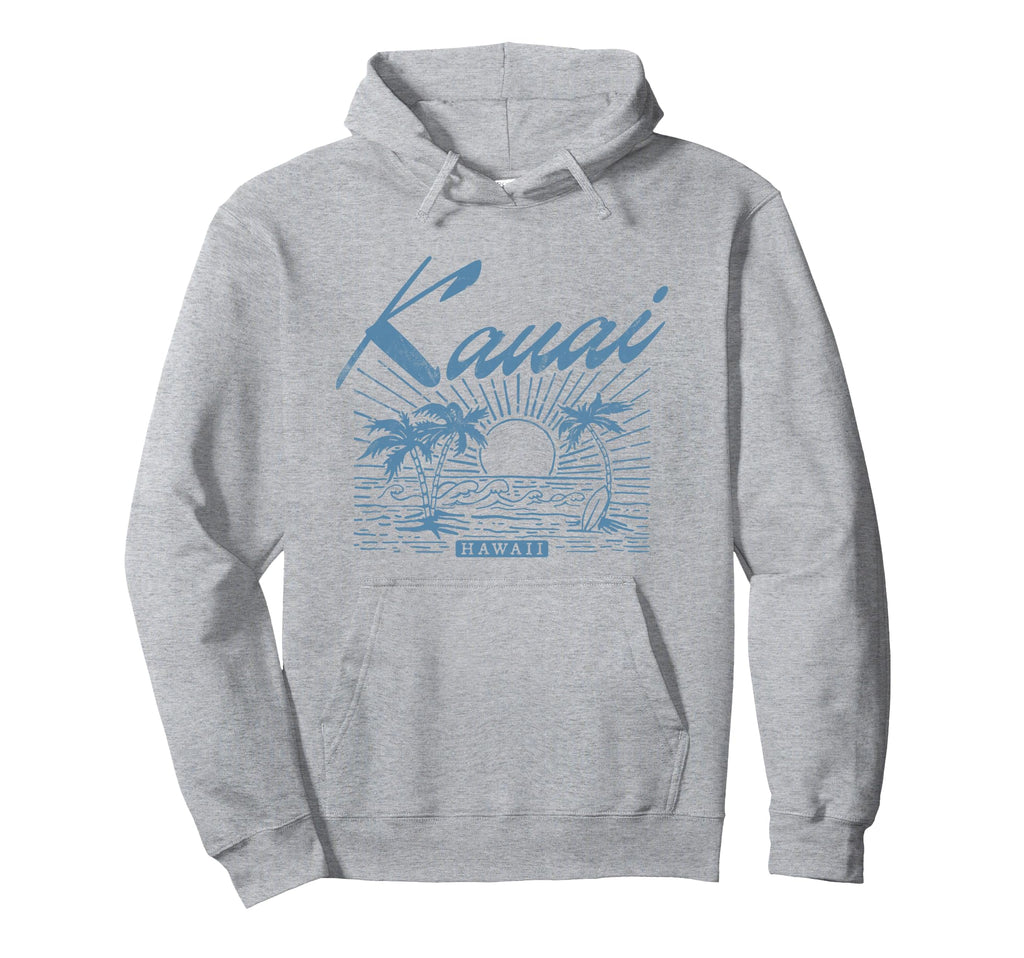 Kauai Hawaii Distressed Beach Hoodie - Casual Everyday Wear Unisex - T-Shirt, Sweatshirt, Hoodie