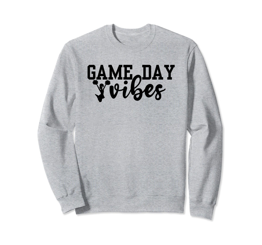 Cheer Game Day Vibes Cheer Mom Sweatshirt - Unique Graphic Men Women - T-Shirt, Sweatshirt, Hoodie