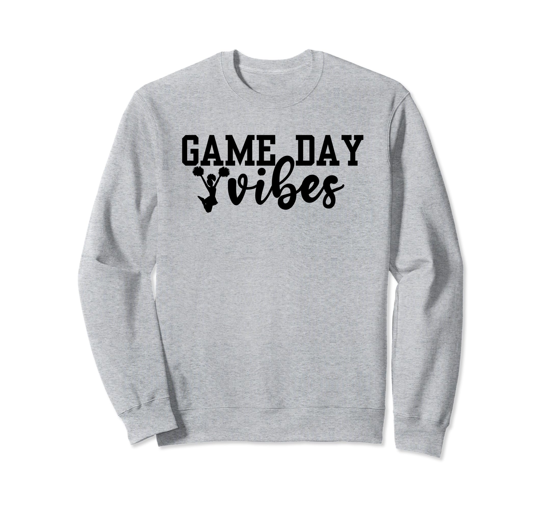 Cheer Game Day Vibes Cheer Mom Sweatshirt - Unique Graphic Men Women - T-Shirt, Sweatshirt, Hoodie