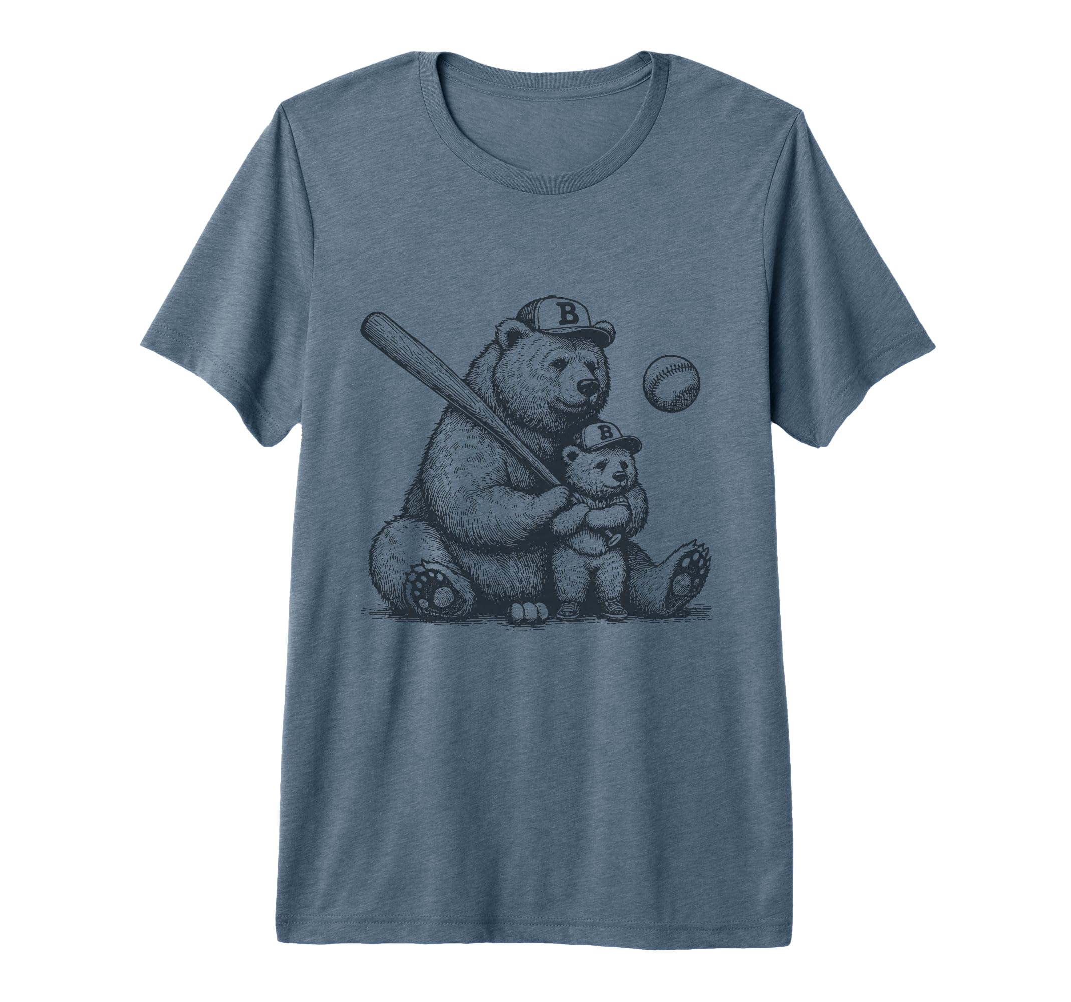Mom Funny Baseball Bear Mom N Son T-Shirt - Streetwear Style for Adults - T-Shirt, Sweatshirt, Hoodie