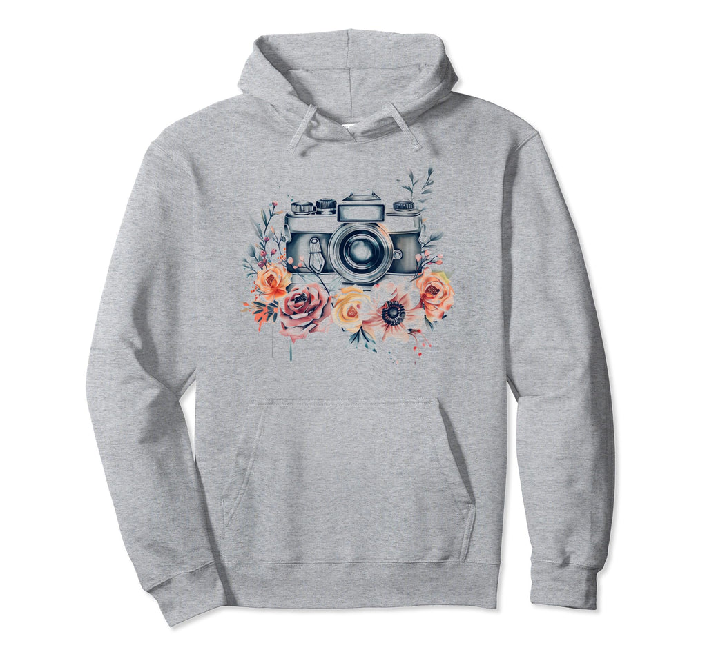 Photographer Camera Flowers Photography Hoodie - Graphic Print Unisex - T-Shirt, Sweatshirt, Hoodie