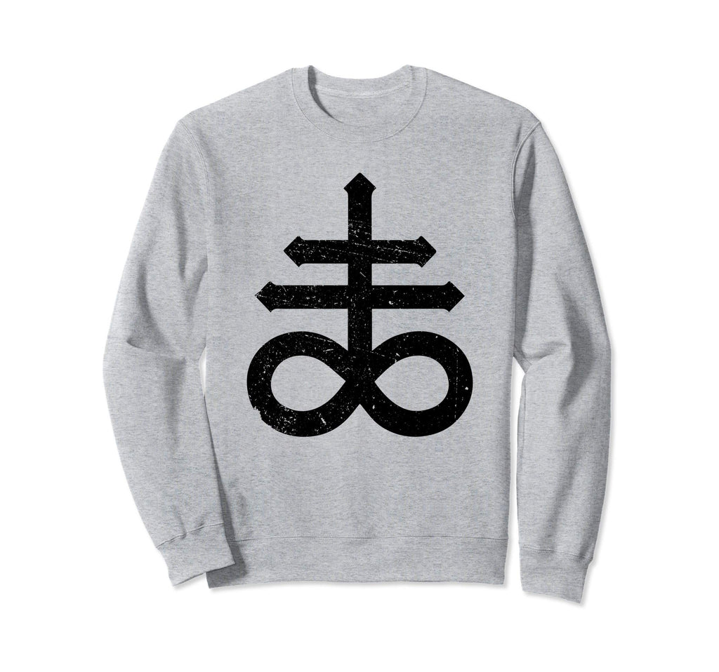 Leviathan Cross Satanic Cross Sweatshirt - Fun Novelty Design Unisex - T-Shirt, Sweatshirt, Hoodie