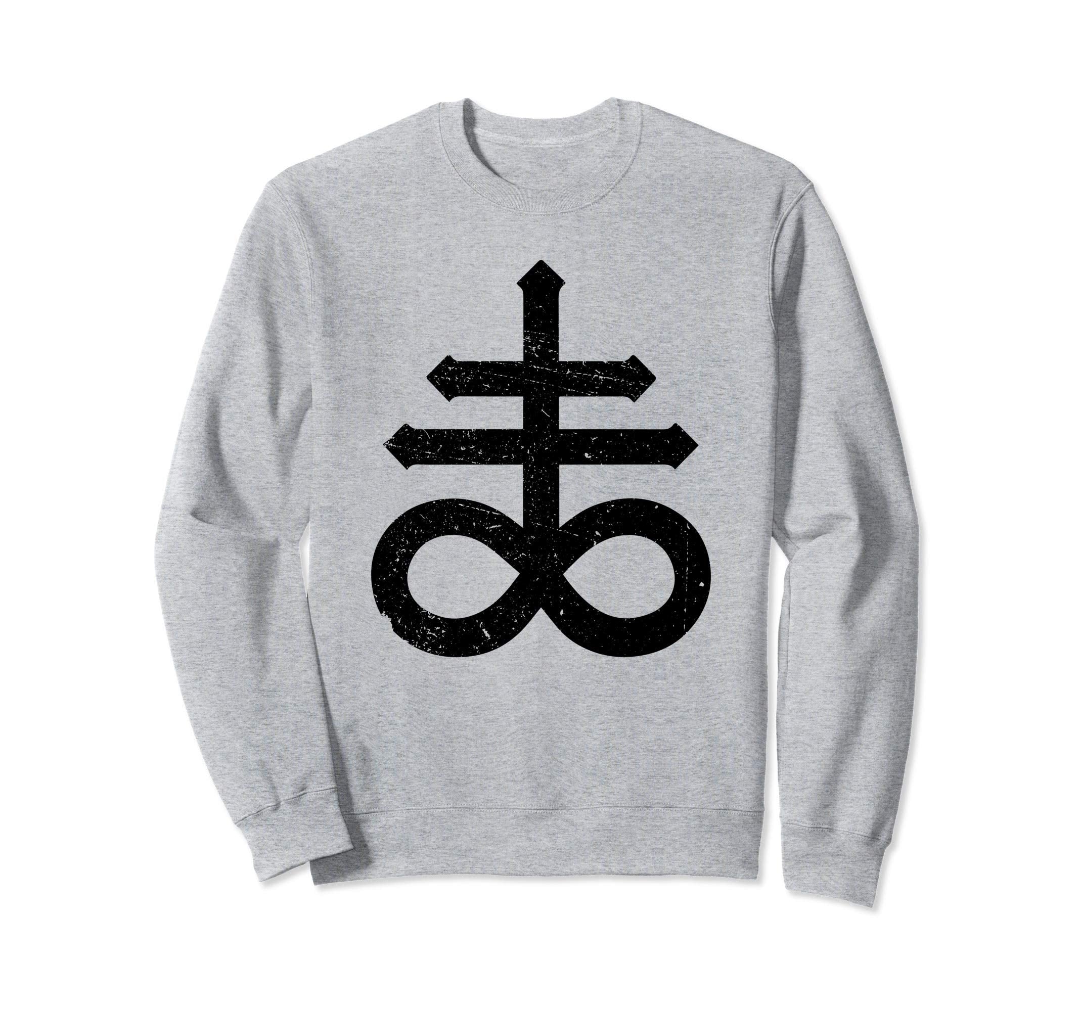 Leviathan Cross Satanic Cross Sweatshirt - Fun Novelty Design Unisex - T-Shirt, Sweatshirt, Hoodie