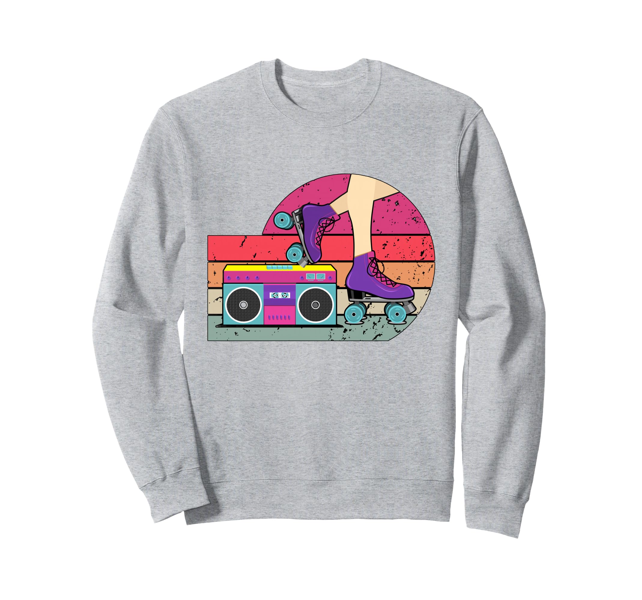 70S Roller Skate Radio Skating Sweatshirt - Aesthetic Graphic for Adults - T-Shirt, Sweatshirt, Hoodie