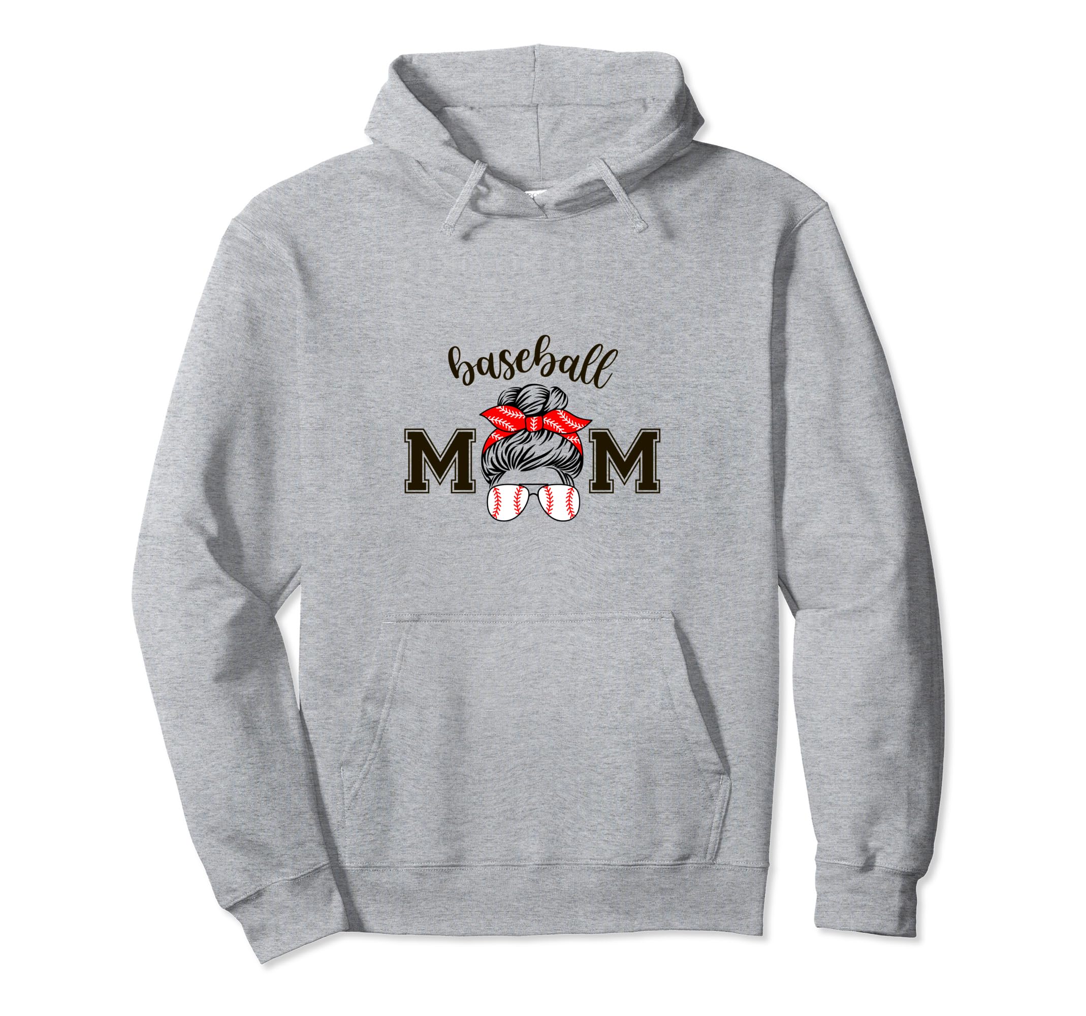 Baseball Mom Baseball Mom Hoodie - Graphic Print Men Women - T-Shirt, Sweatshirt, Hoodie