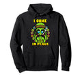Hippie Alien Smoking 60S 70S Floral Peace Hoodie - Graphic Print Unisex - T-Shirt, Sweatshirt, Hoodie