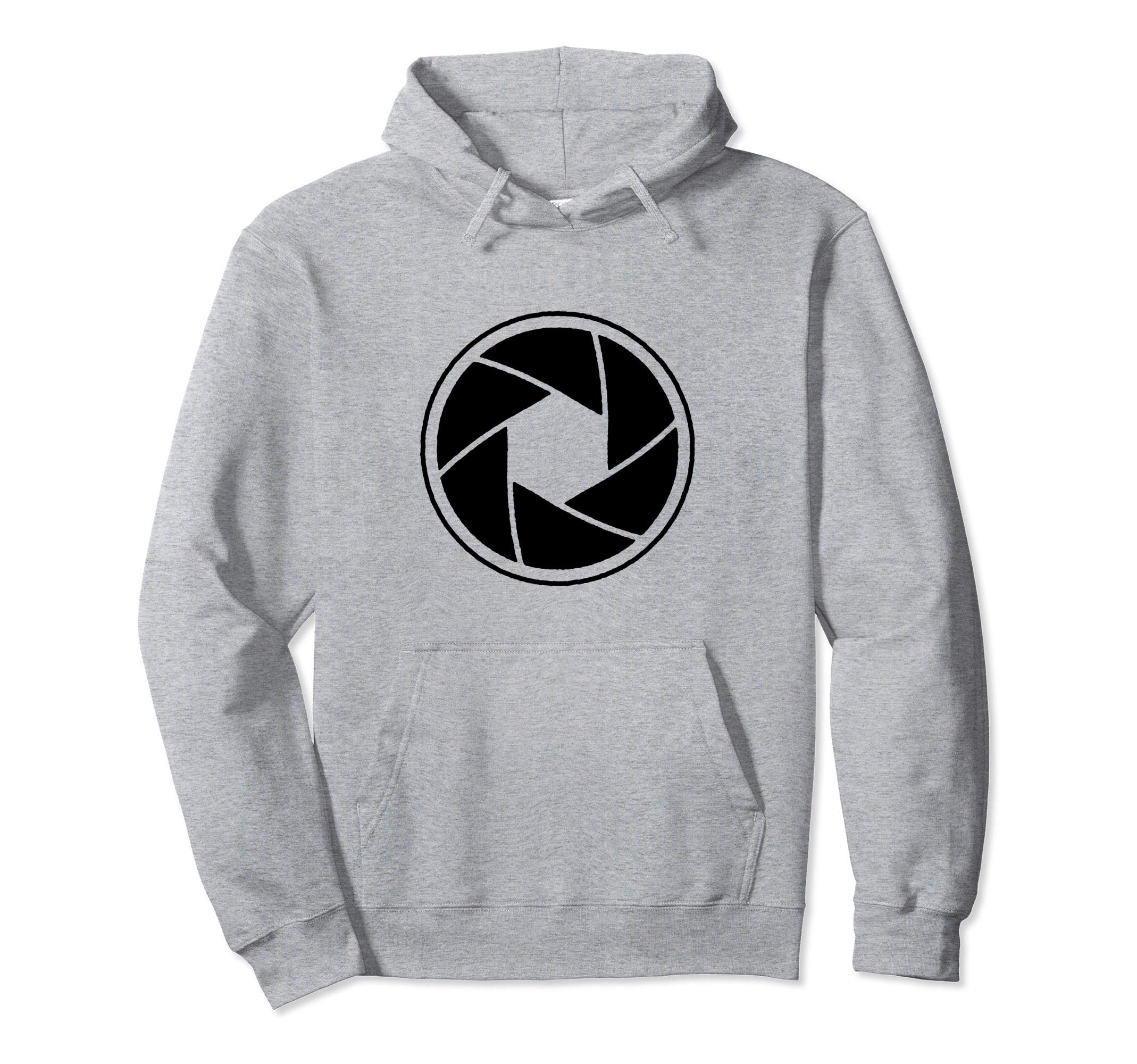 Minimalist Camera Shutter Simple Hoodie - Novelty Apparel Men Women - T-Shirt, Sweatshirt, Hoodie