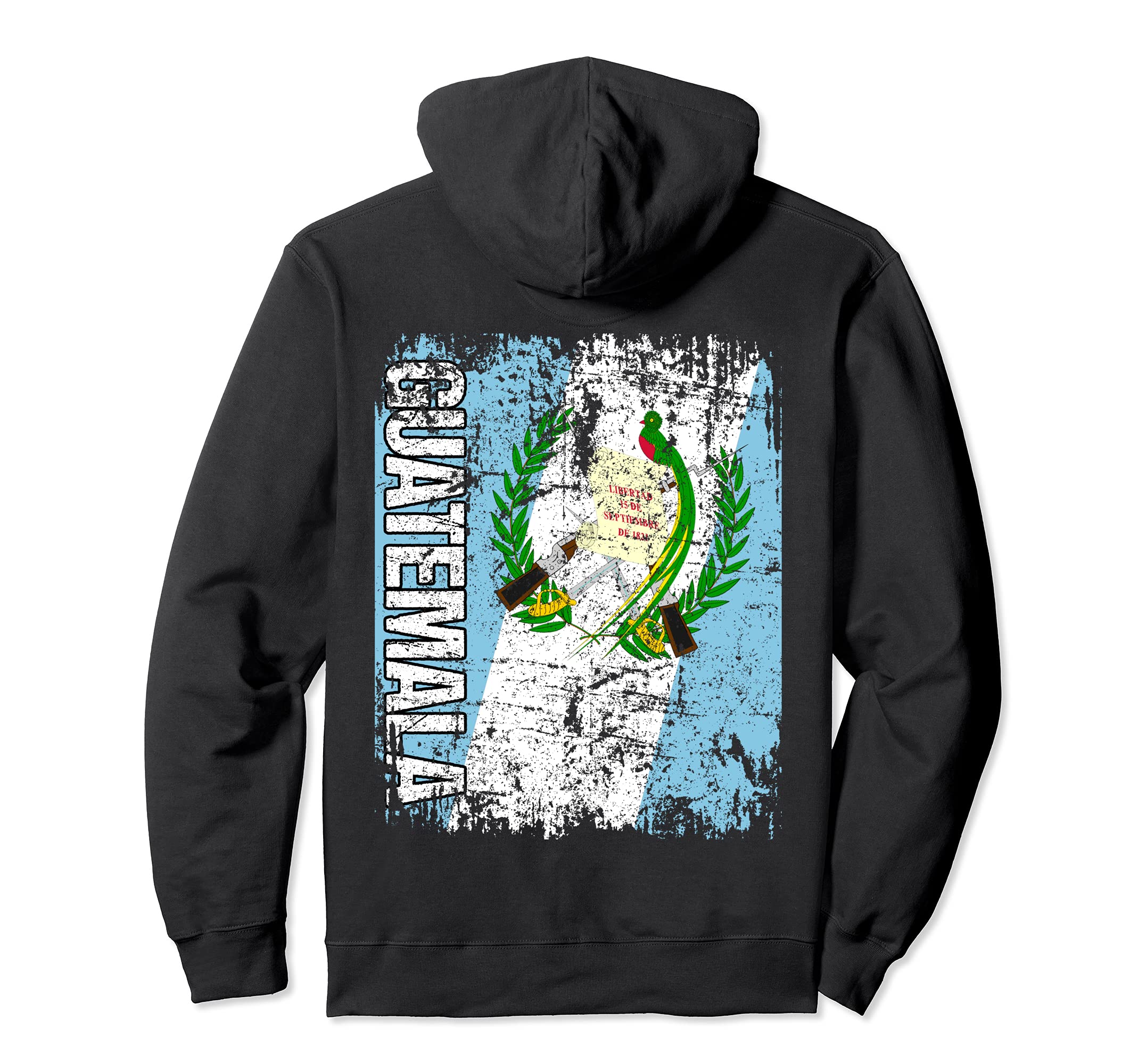 Guatemala Flag Distressed Guatemala Hoodie - Streetwear Style for Adults - T-Shirt, Sweatshirt, Hoodie