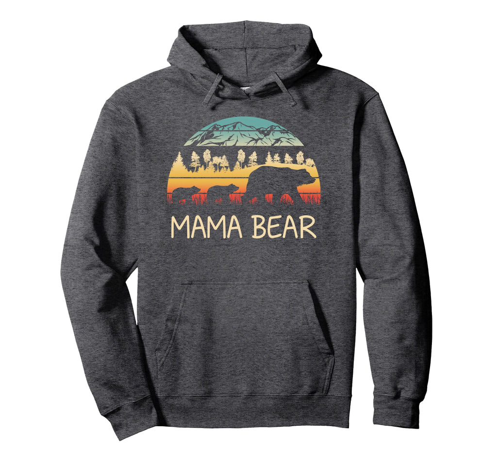 Mama Bear 2 Cubs Hoodie - Novelty Apparel Unisex - T-Shirt, Sweatshirt, Hoodie
