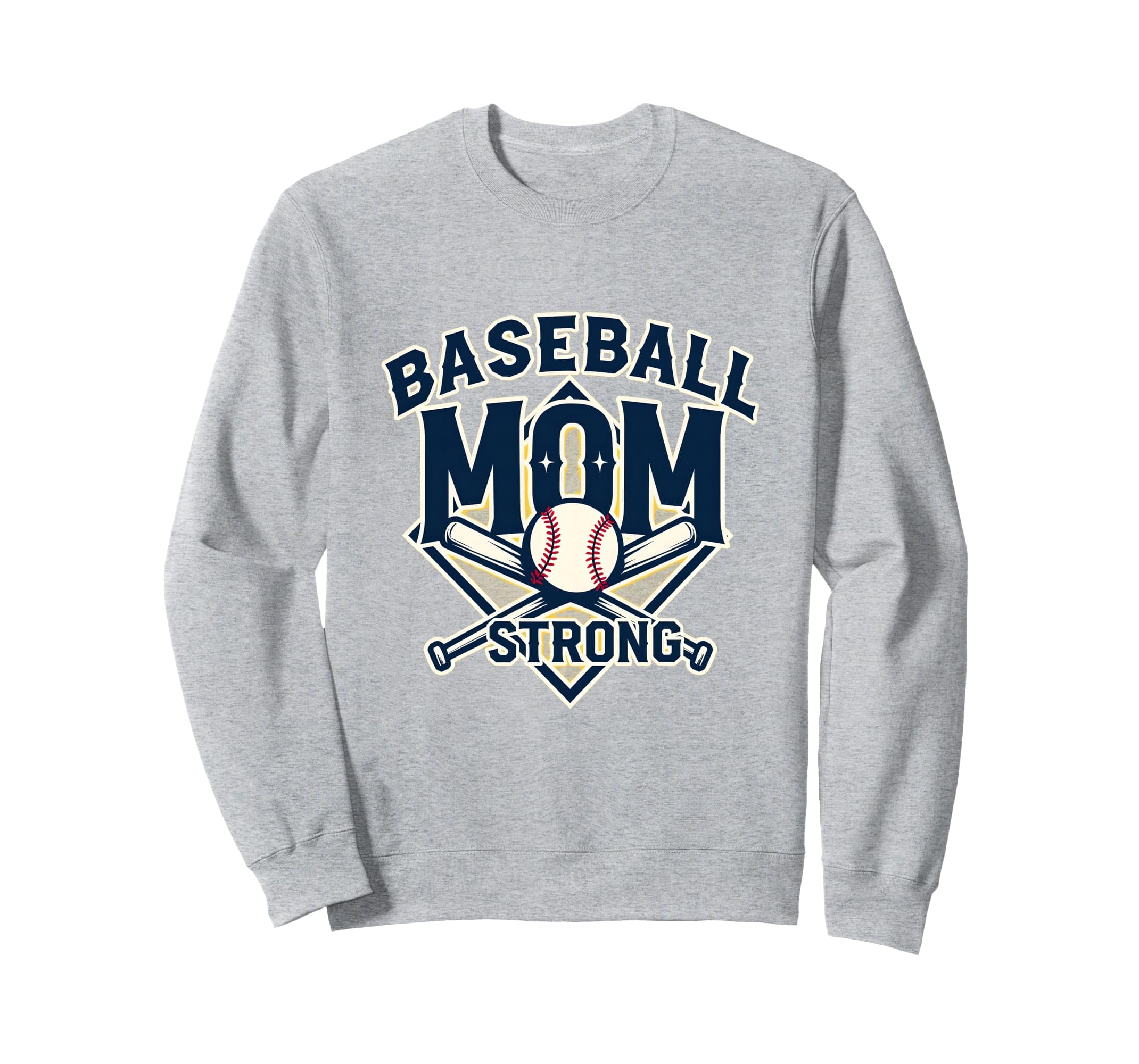 Baseball Mom Strong Sweatshirt - Aesthetic Graphic Unisex - T-Shirt, Sweatshirt, Hoodie