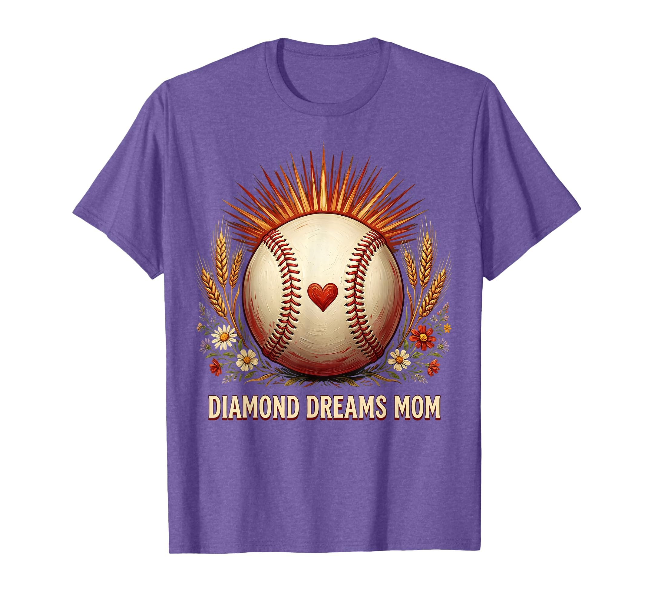 Diamond Dreams Mom Baseball T-Shirt - Aesthetic Graphic Men Women - T-Shirt, Sweatshirt, Hoodie