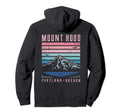 Mt Hood Portland Oregon Mountain Sunset Hoodie - Graphic Print Men Women - T-Shirt, Sweatshirt, Hoodie