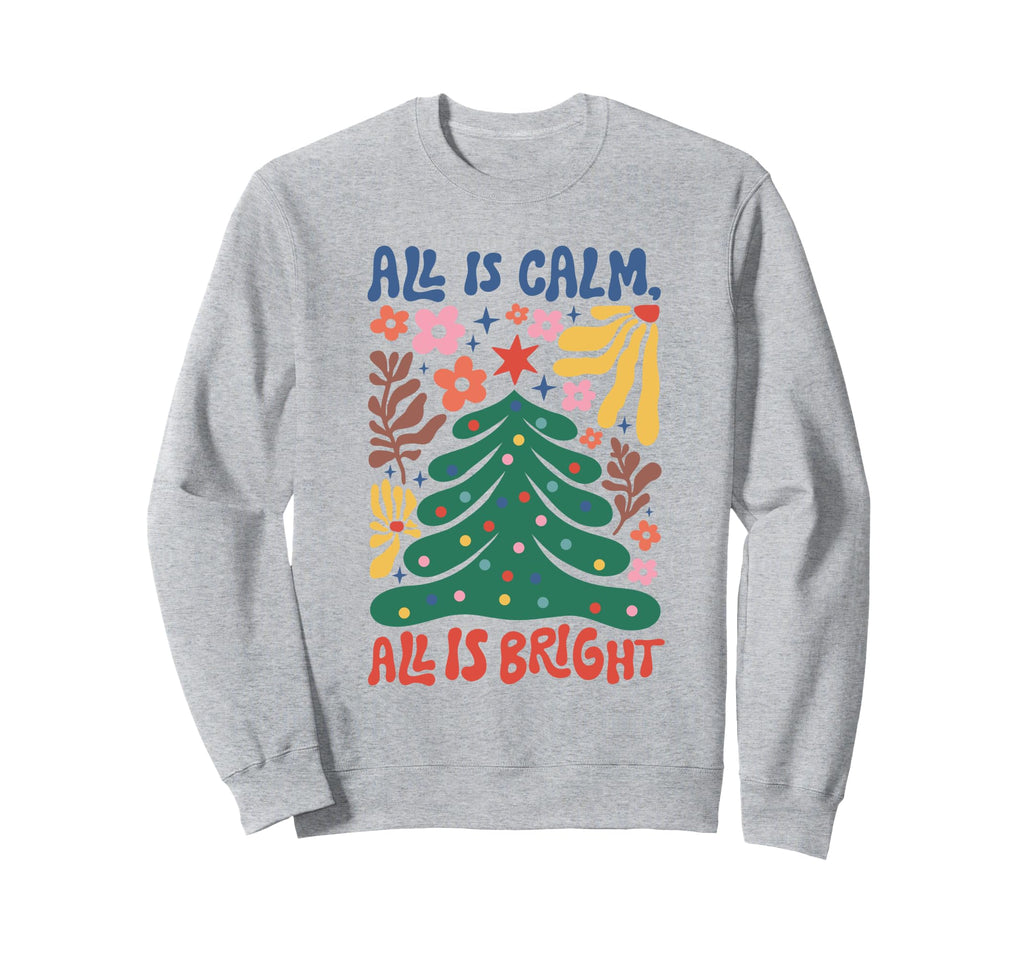 Boho Tree Holiday Flowers Aesthetic Sweatshirt - Novelty Apparel Unisex - T-Shirt, Sweatshirt, Hoodie