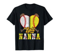 Nanna Both Ball Nanna Half Softball T-Shirt - Graphic Print for Adults - T-Shirt, Sweatshirt, Hoodie