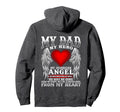 My Dad My Hero My Guardian Angel Hoodie - Fun Novelty Design for Adults - T-Shirt, Sweatshirt, Hoodie