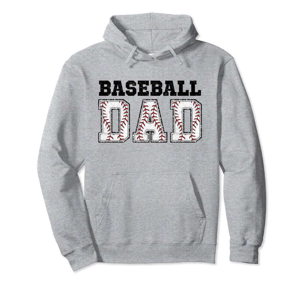 Baseball Dad Happy Fathers Day Wife Hoodie - Aesthetic Graphic for Adults - T-Shirt, Sweatshirt, Hoodie