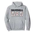 Baseball Dad Happy Fathers Day Wife Hoodie - Aesthetic Graphic for Adults - T-Shirt, Sweatshirt, Hoodie