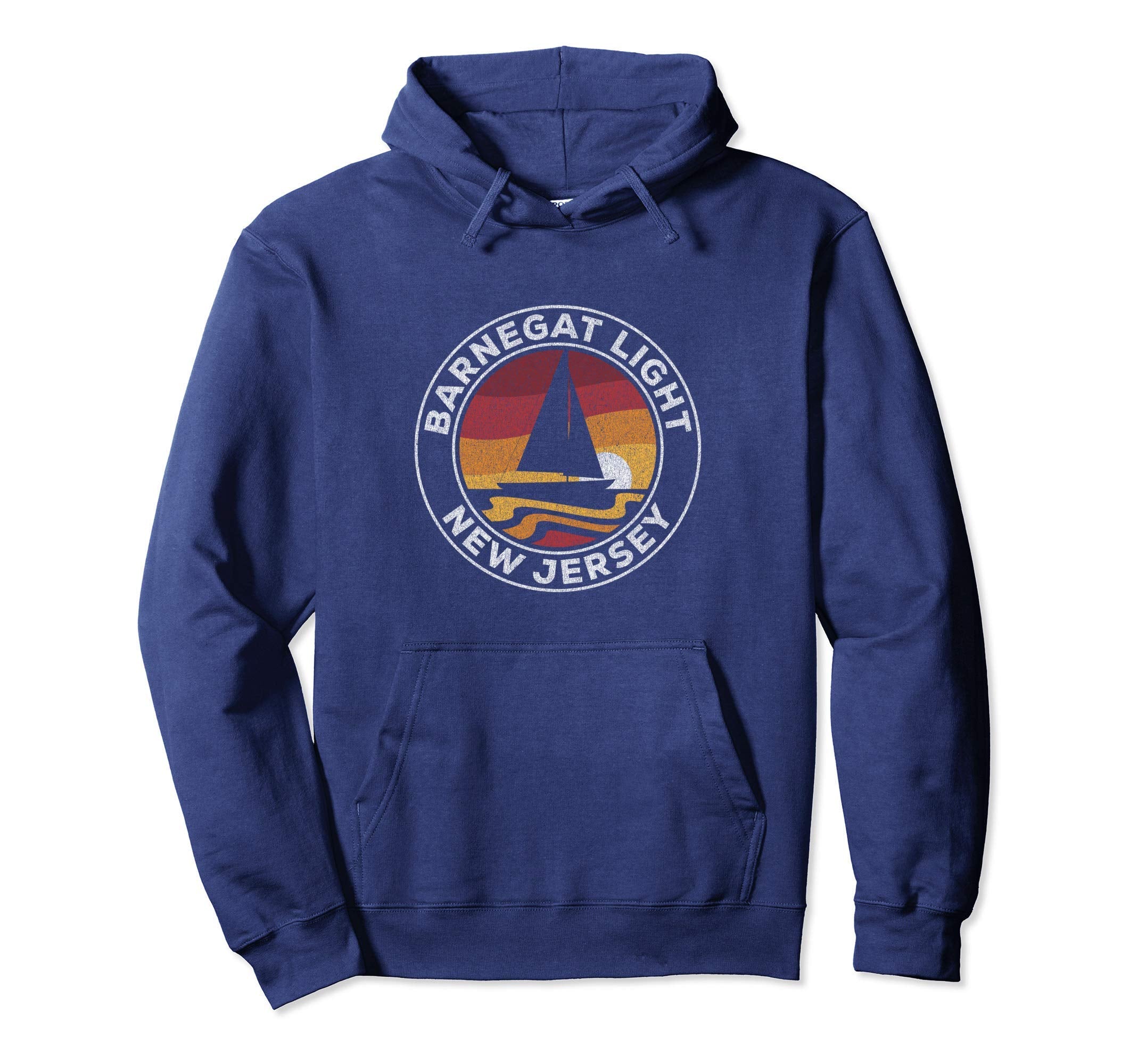 Barnegat Light New Jersey Sailboat 70S Hoodie - Aesthetic Graphic Unisex - T-Shirt, Sweatshirt, Hoodie