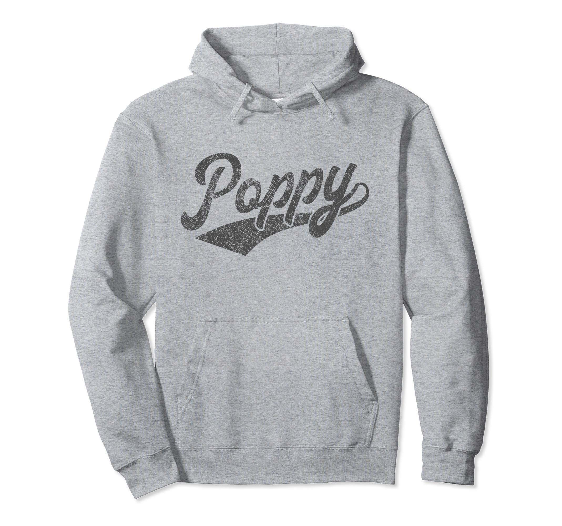 Poppy Funny Grandpa Grandad Fathers Day Hoodie - Unique Graphic for Adults - T-Shirt, Sweatshirt, Hoodie