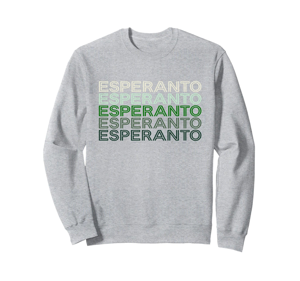 Esperanto Language 70S Aesthetic Sweatshirt - Custom Art Print for Adults - T-Shirt, Sweatshirt, Hoodie