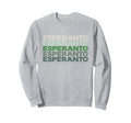 Esperanto Language 70S Aesthetic Sweatshirt - Custom Art Print for Adults - T-Shirt, Sweatshirt, Hoodie