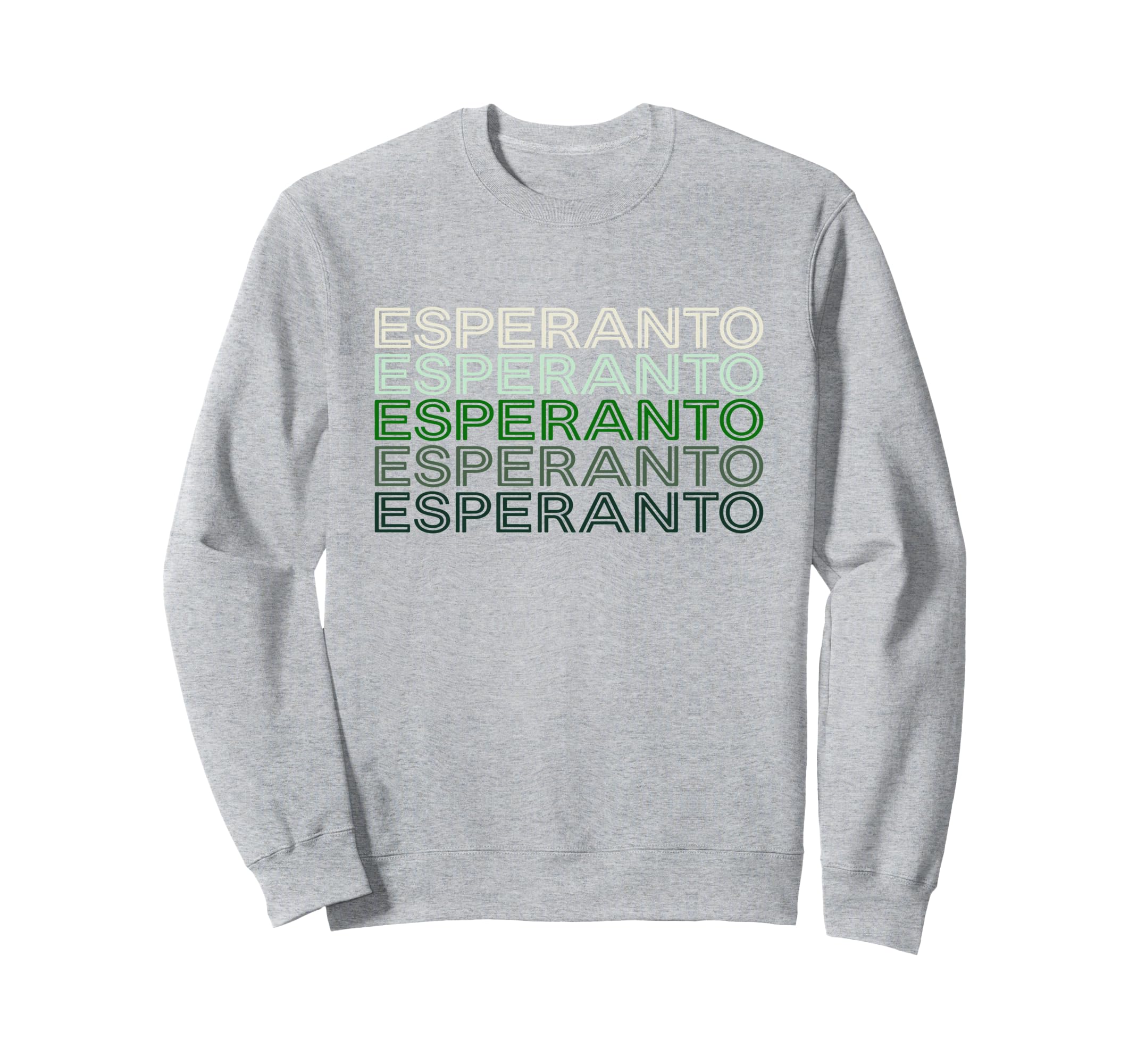 Esperanto Language 70S Aesthetic Sweatshirt - Custom Art Print for Adults - T-Shirt, Sweatshirt, Hoodie