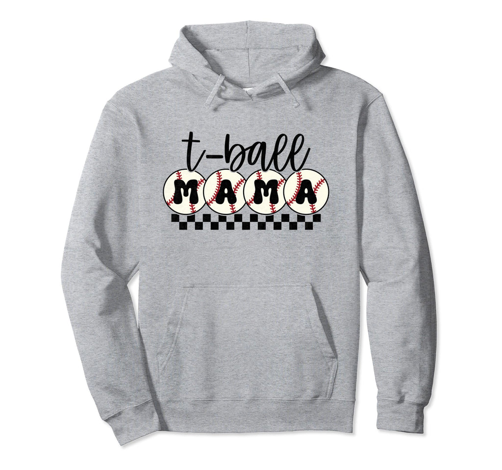 Funny T Ball Mom Softball Ball Hoodie - Casual Everyday Wear for Adults - T-Shirt, Sweatshirt, Hoodie