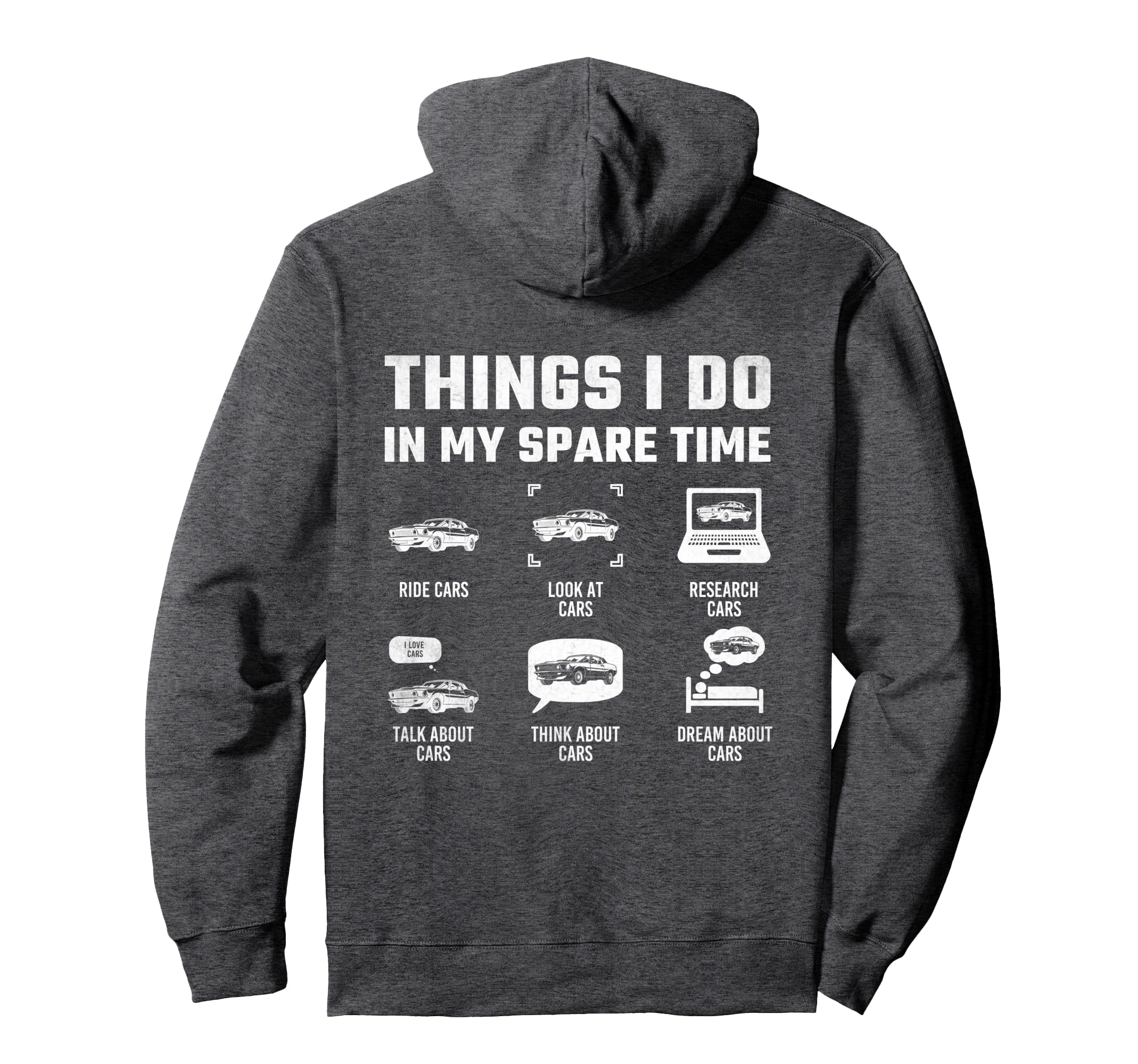 Things I Do My Spare Time Car Guy Funny Hoodie - Streetwear Style Unisex - T-Shirt, Sweatshirt, Hoodie