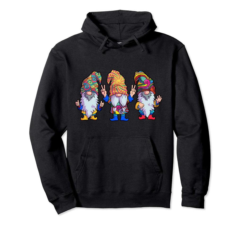 Hippie Gnomes Gnome Tie Dye Funny Hoodie - Casual Everyday Wear for Adults - T-Shirt, Sweatshirt, Hoodie