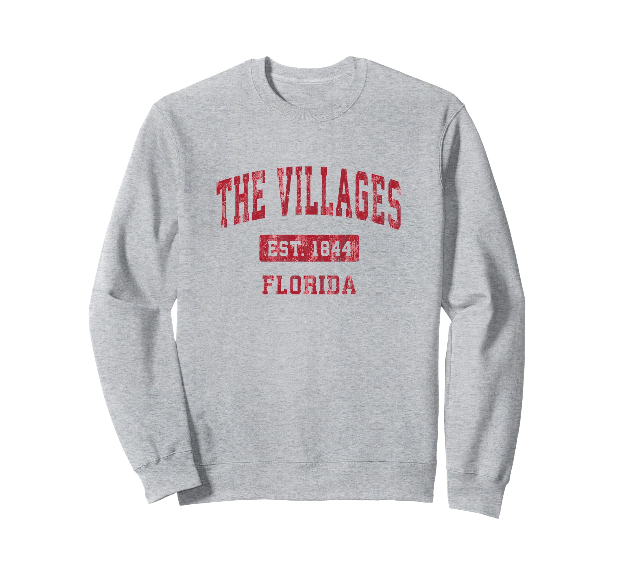 Villages Florida Fl Sports Red Sweatshirt - Unique Graphic for Adults - T-Shirt, Sweatshirt, Hoodie
