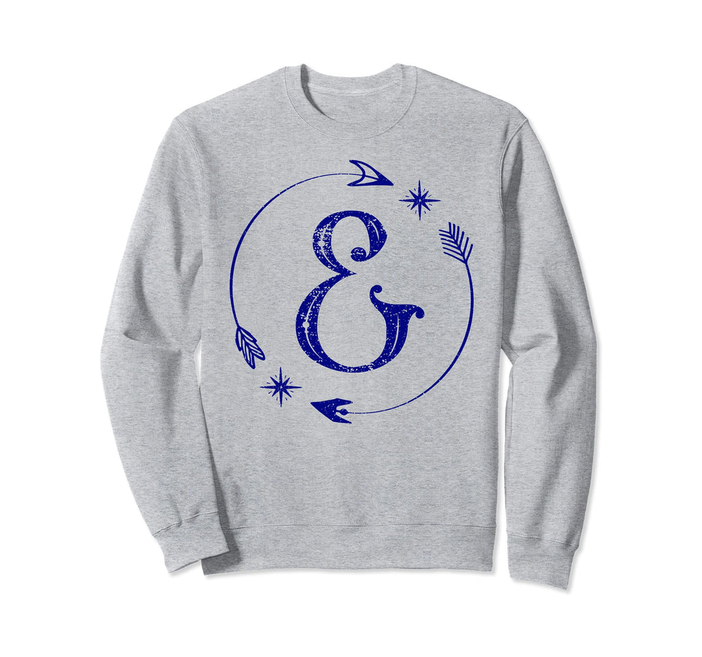 Initial E Monogram Boho Name Letter E5 Sweatshirt - Graphic Print Men Women - T-Shirt, Sweatshirt, Hoodie