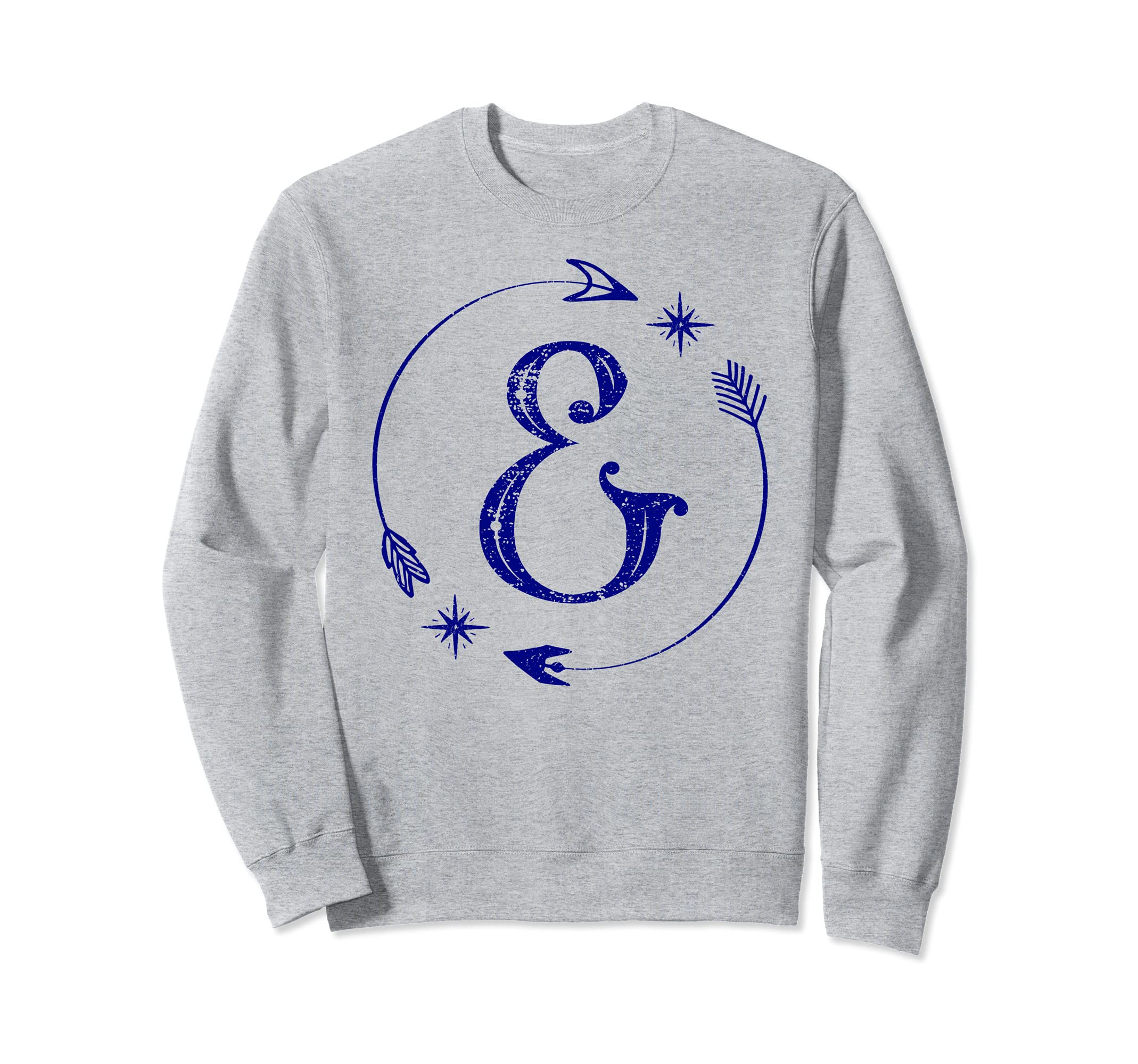 Initial E Monogram Boho Name Letter E5 Sweatshirt - Graphic Print Men Women - T-Shirt, Sweatshirt, Hoodie