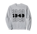75 Year Old Groovy 75Th Birthday Boho Sweatshirt - Graphic Print Men Women - T-Shirt, Sweatshirt, Hoodie