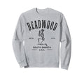 Deadwood South Dakota Usa Skeleton Sweatshirt - Trendy Graphic Men Women - T-Shirt, Sweatshirt, Hoodie