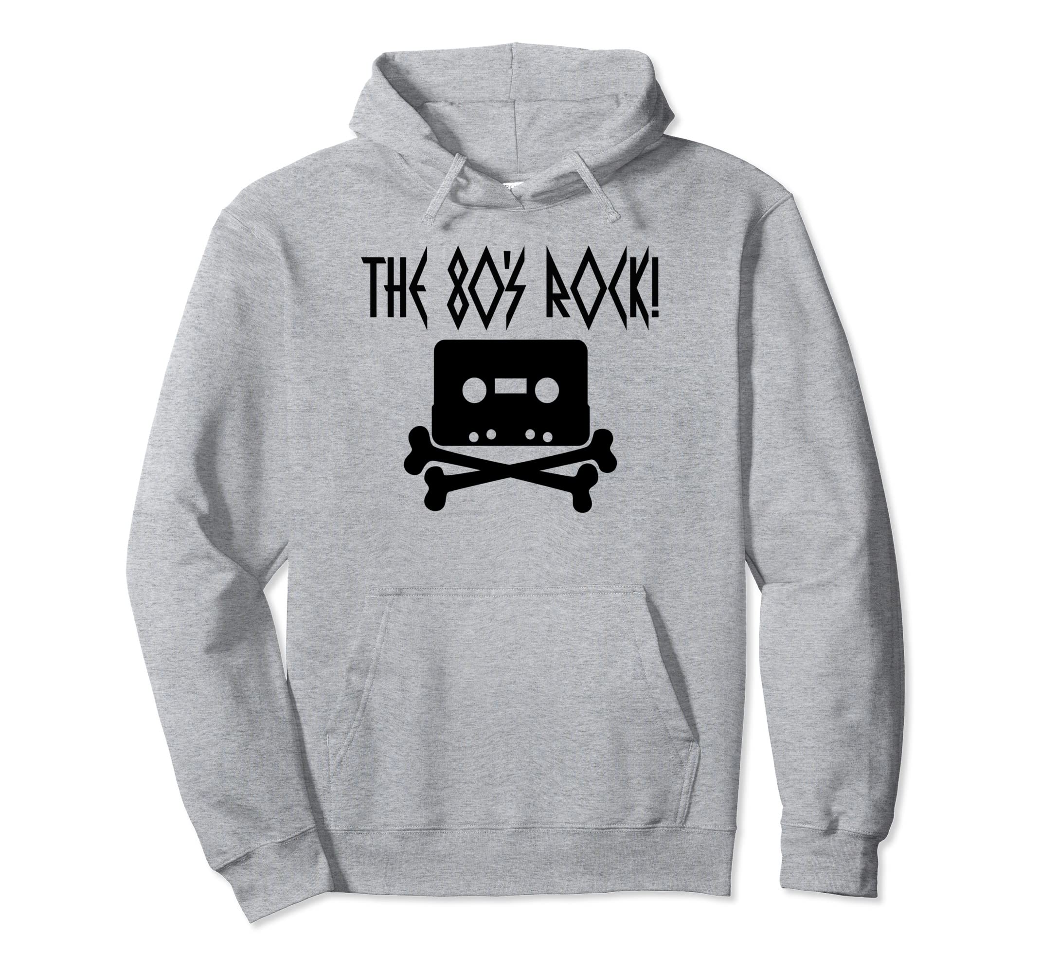 80S Rock Cassette Tape Skeleton Crossbones Hoodie - Unique Graphic Unisex - T-Shirt, Sweatshirt, Hoodie