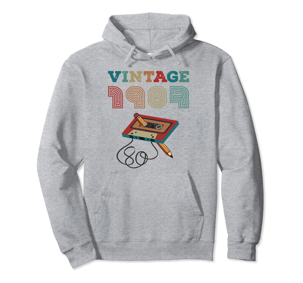 1987 Cassette Tape Pencil Born 1987 Birthday Hoodie - Unique Graphic Unisex - T-Shirt, Sweatshirt, Hoodie